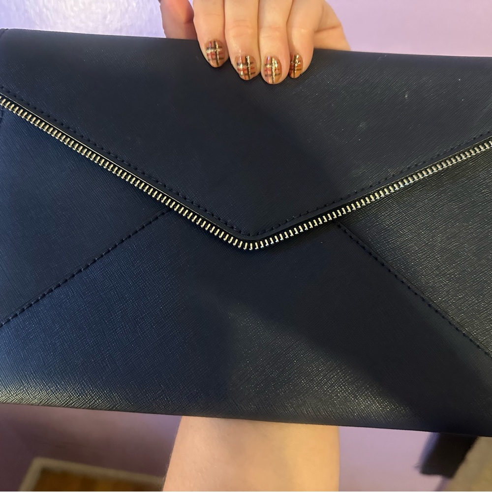 Rebecca Minkoff Midnight Blue Envelope Clutch - Picture 3 of 16